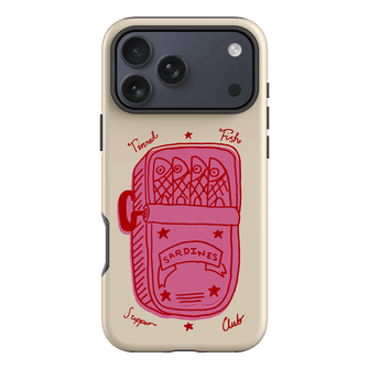 Sardine Social Red Printed Phone Cases iPhone 17 Pro Max / Armoured by The Dairy - The Dairy