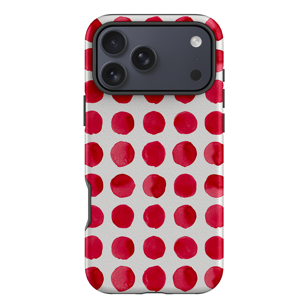 Spots in Red Printed Phone Cases by The Dairy - The Dairy