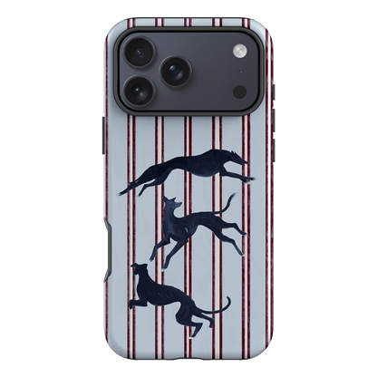 Stripey Hounds Printed Phone Cases iPhone 17 Pro Max / Armoured by Lisa Hu - The Dairy