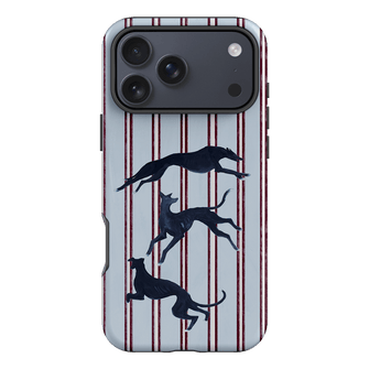 Stripey Hounds Printed Phone Cases iPhone 17 Pro Max / Armoured by Lisa Hu - The Dairy