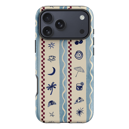 Summer Snacks Blue Printed Phone Cases iPhone 17 Pro Max / Armoured by Charlie Taylor - The Dairy