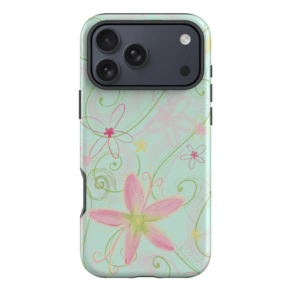 Swirl Blue Printed Phone Cases iPhone 17 Pro Max / Armoured by Kayla Carr - The Dairy