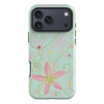 Swirl Blue Printed Phone Cases iPhone 17 Pro Max / Armoured by Kayla Carr - The Dairy
