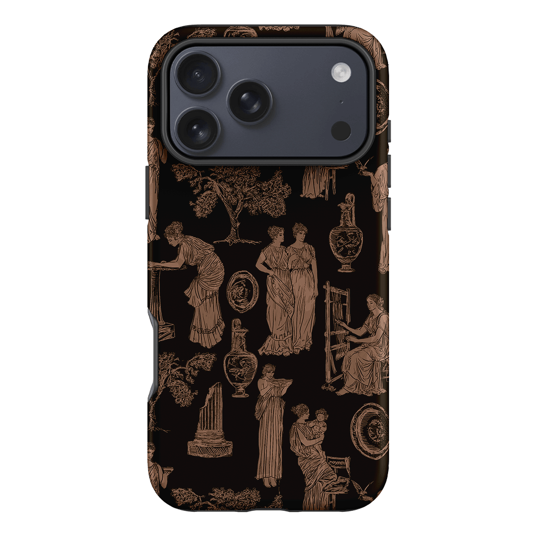 Symposium Burnt Umber Printed Phone Cases iPhone 17 Pro Max / Armoured by Veronica Tucker - The Dairy