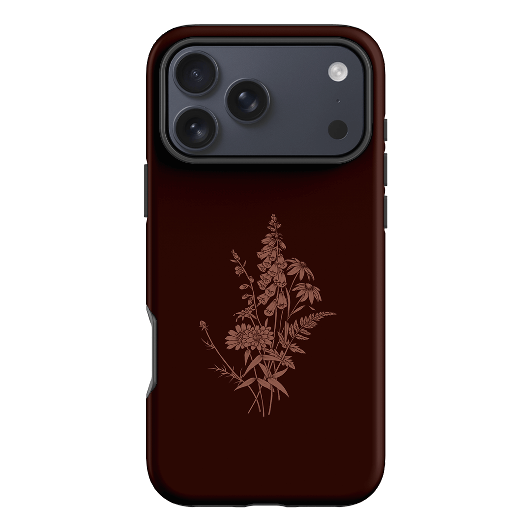 Wildflowers Mocha Printed Phone Cases iPhone 17 Pro Max / Armoured by Typoflora - The Dairy