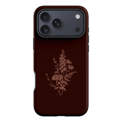 Wildflowers Mocha Printed Phone Cases iPhone 17 Pro Max / Armoured by Typoflora - The Dairy