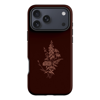 Wildflowers Mocha Printed Phone Cases iPhone 17 Pro Max / Armoured by Typoflora - The Dairy