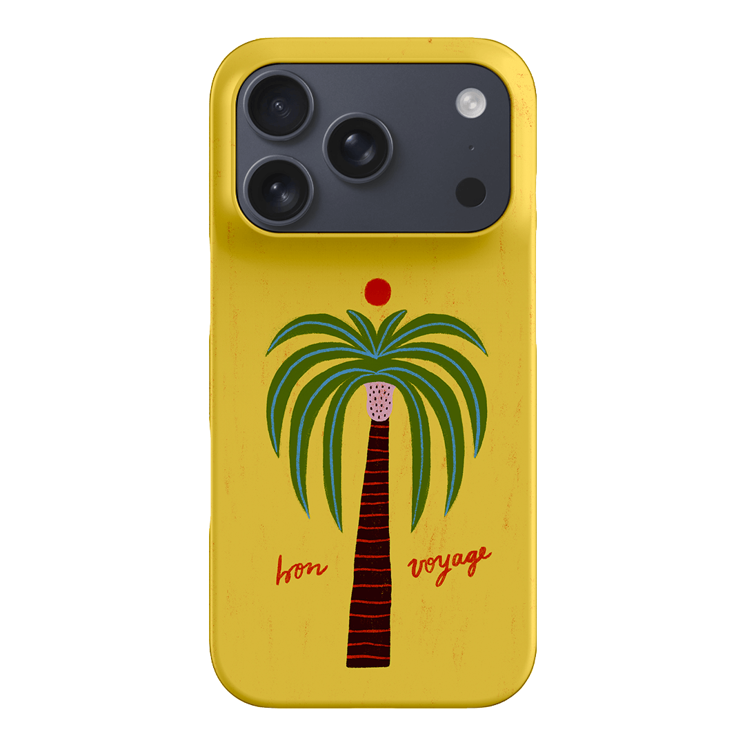 Bon Voyage Yellow Printed Phone Cases iPhone 17 Pro / Snap by Marie Faurrite - The Dairy