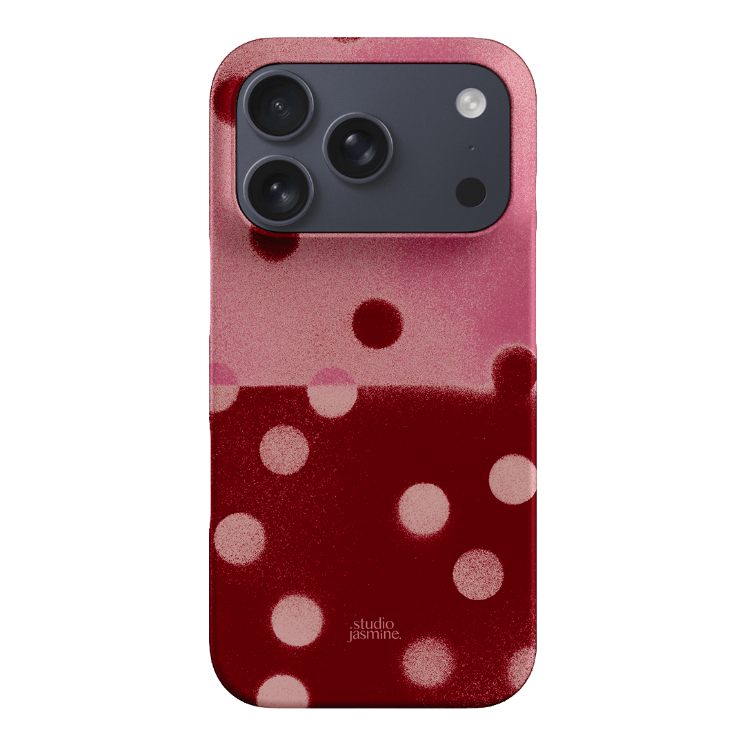 Cherry Polka Dot Printed Phone Cases iPhone 17 Pro / Snap by Jasmine Dowling - The Dairy