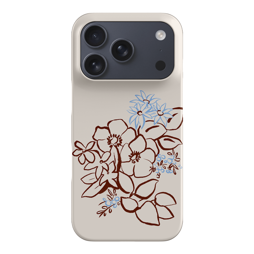 Cream Posy Printed Phone Cases iPhone 17 Pro / Snap by Typoflora - The Dairy