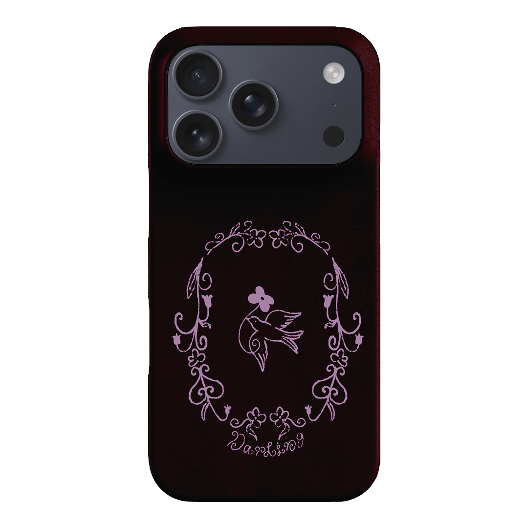 Darling Burgundy Printed Phone Cases by The Dairy - The Dairy