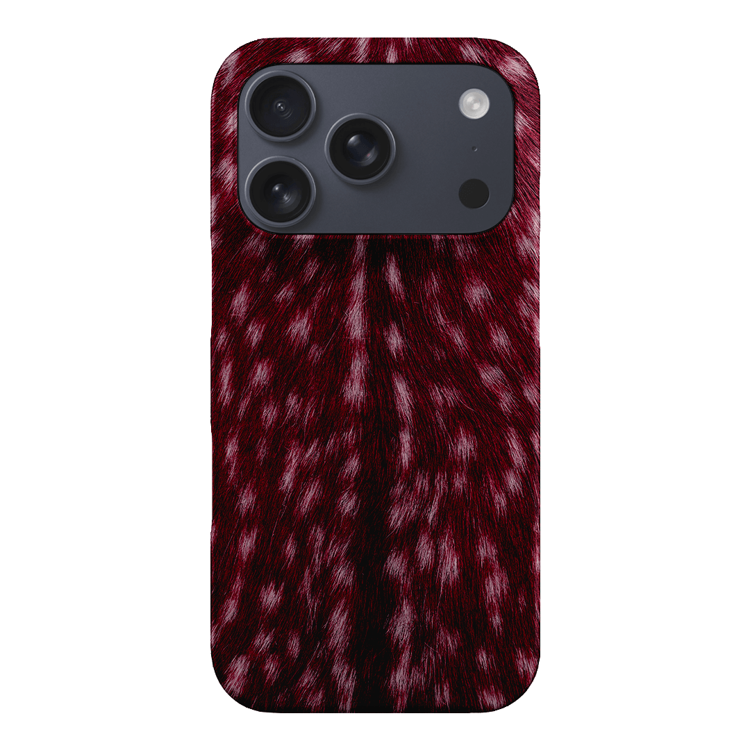 Fawn Burgundy Printed Phone Cases iPhone 17 Pro / Snap by The Dairy - The Dairy