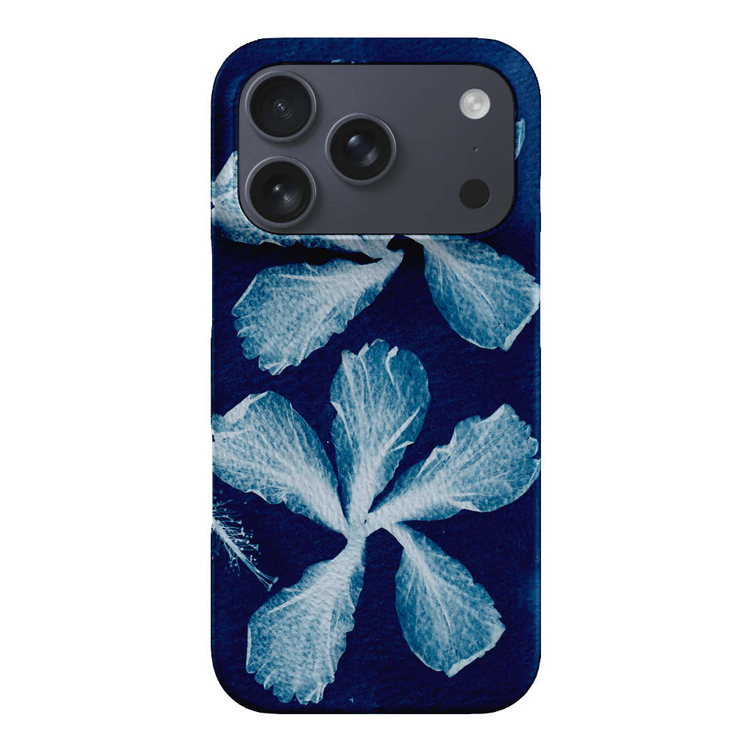 Hibiscus Cyanotype Printed Phone Cases iPhone 17 Pro / Snap by Sally Hungerford - The Dairy