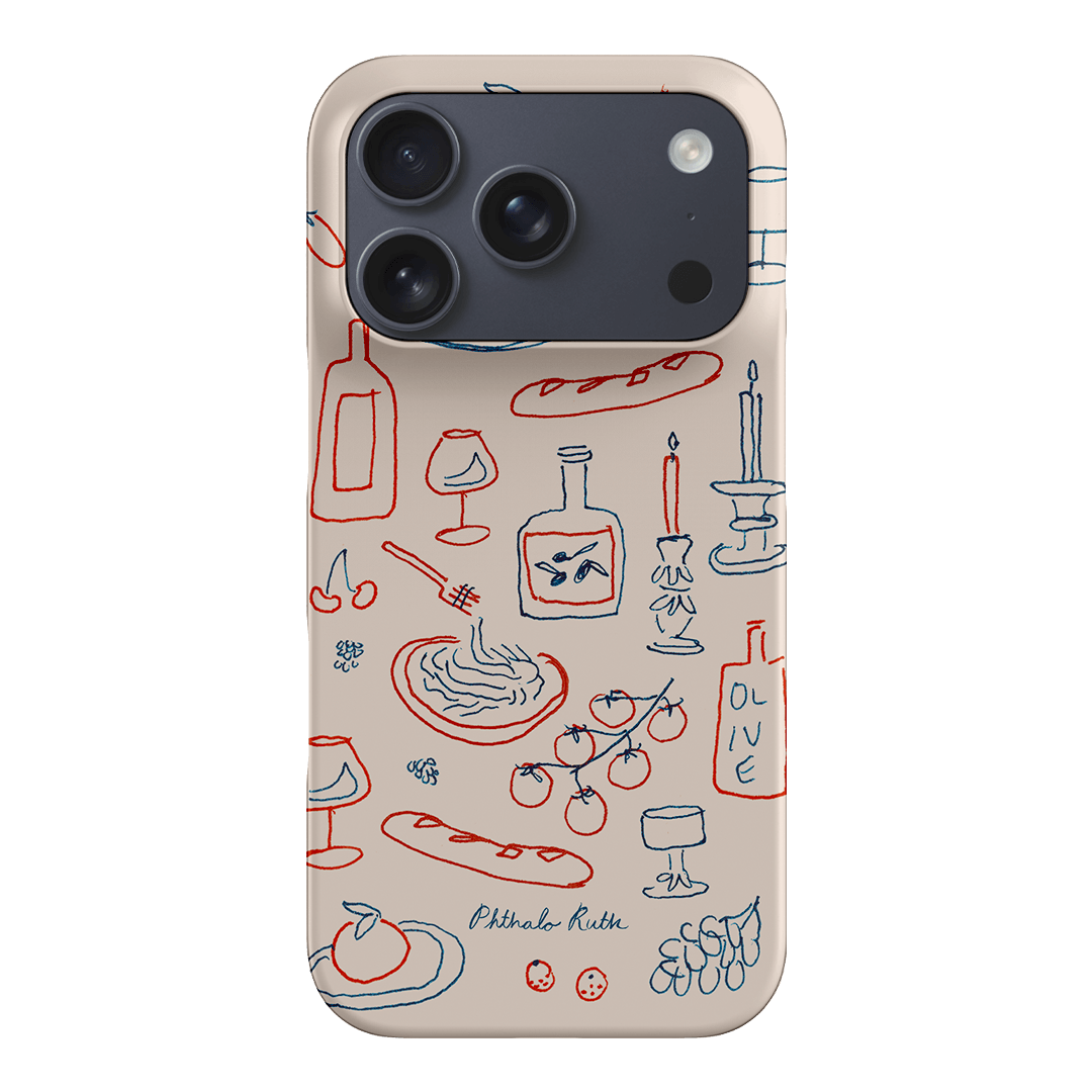 Italian Fare Printed Phone Cases iPhone 17 Pro / Snap by Phthalo Ruth - The Dairy