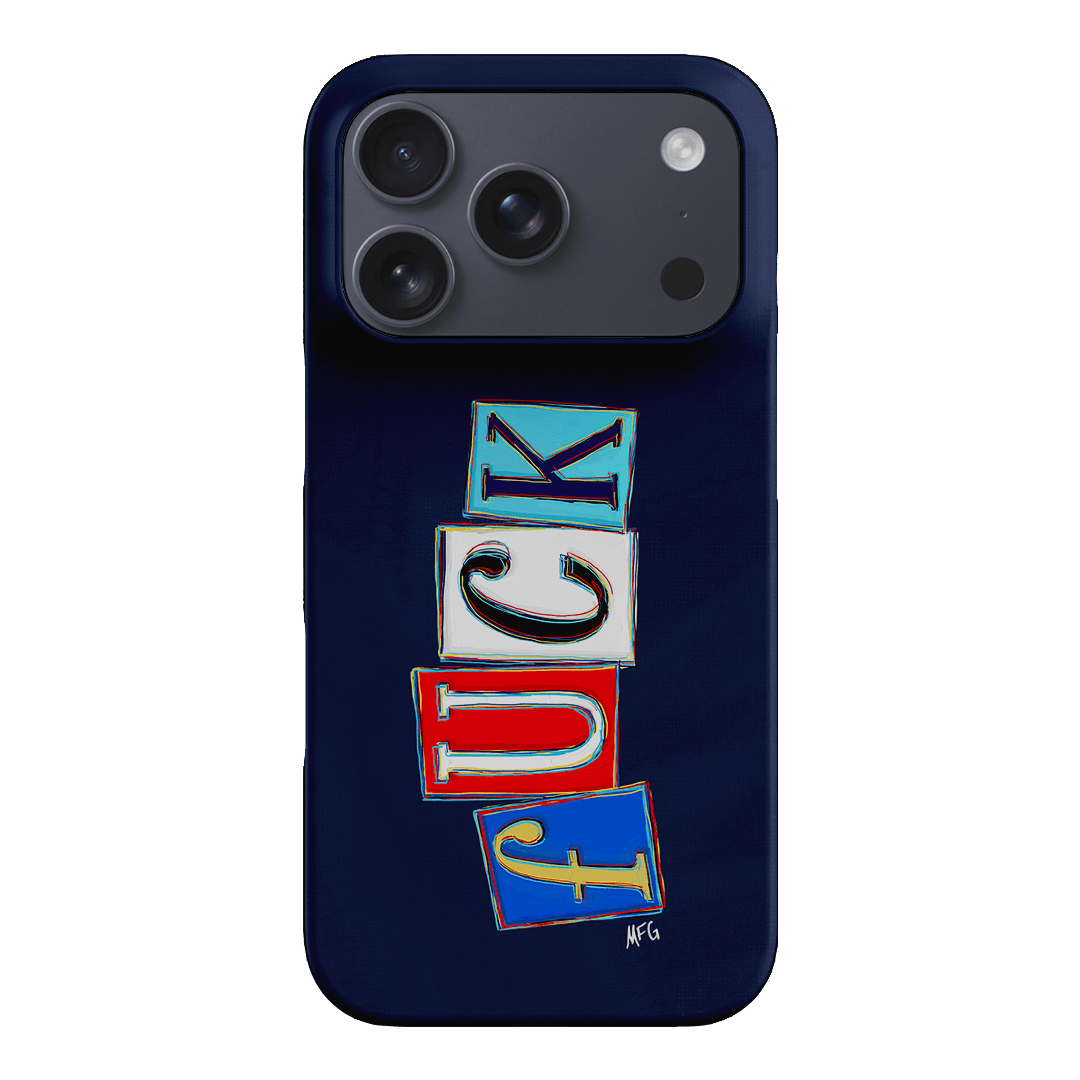 Lil Fcks Blue Printed Phone Cases iPhone 17 Pro / Snap by Margarbs Art - The Dairy