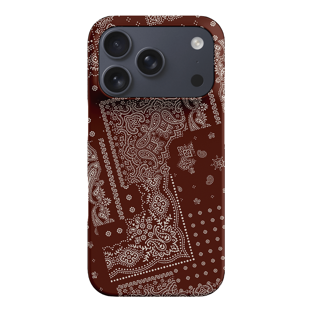 Paisley Cinnamon Printed Phone Cases iPhone 17 Pro / Snap by The Dairy - The Dairy