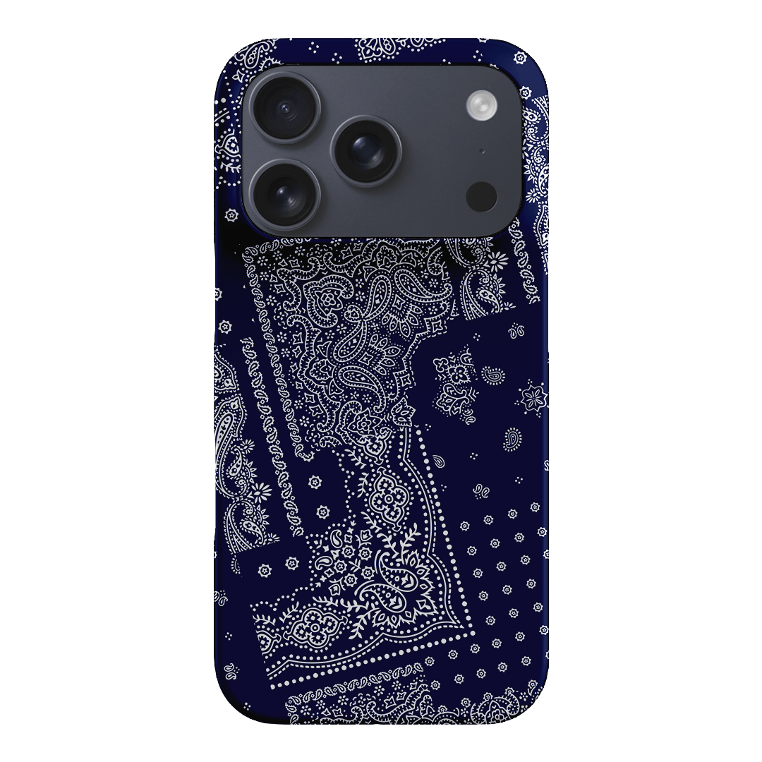 Paisley Indigo Printed Phone Cases iPhone 17 Pro / Snap by The Dairy - The Dairy
