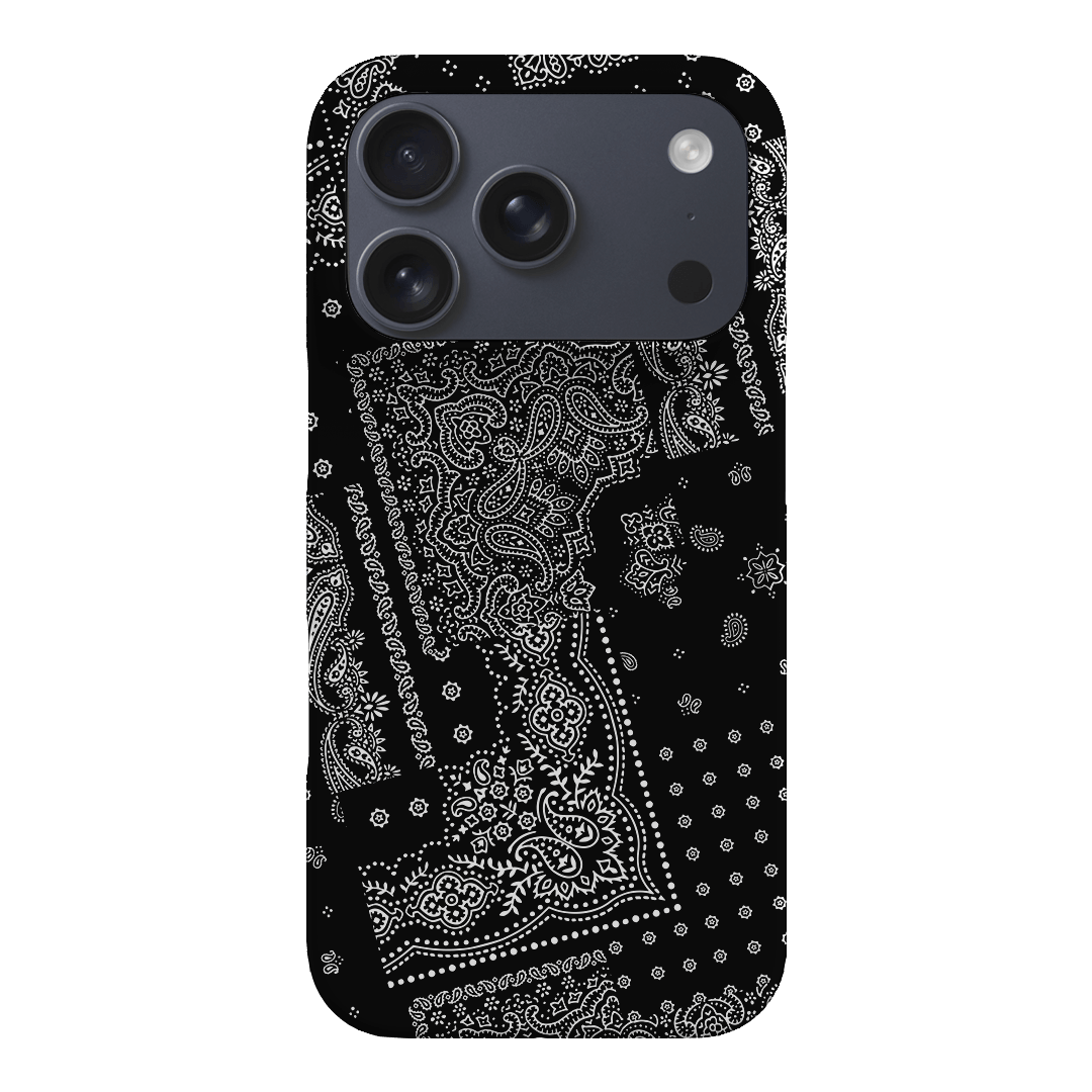 Paisley Noir Printed Phone Cases iPhone 17 Pro / Snap by The Dairy - The Dairy