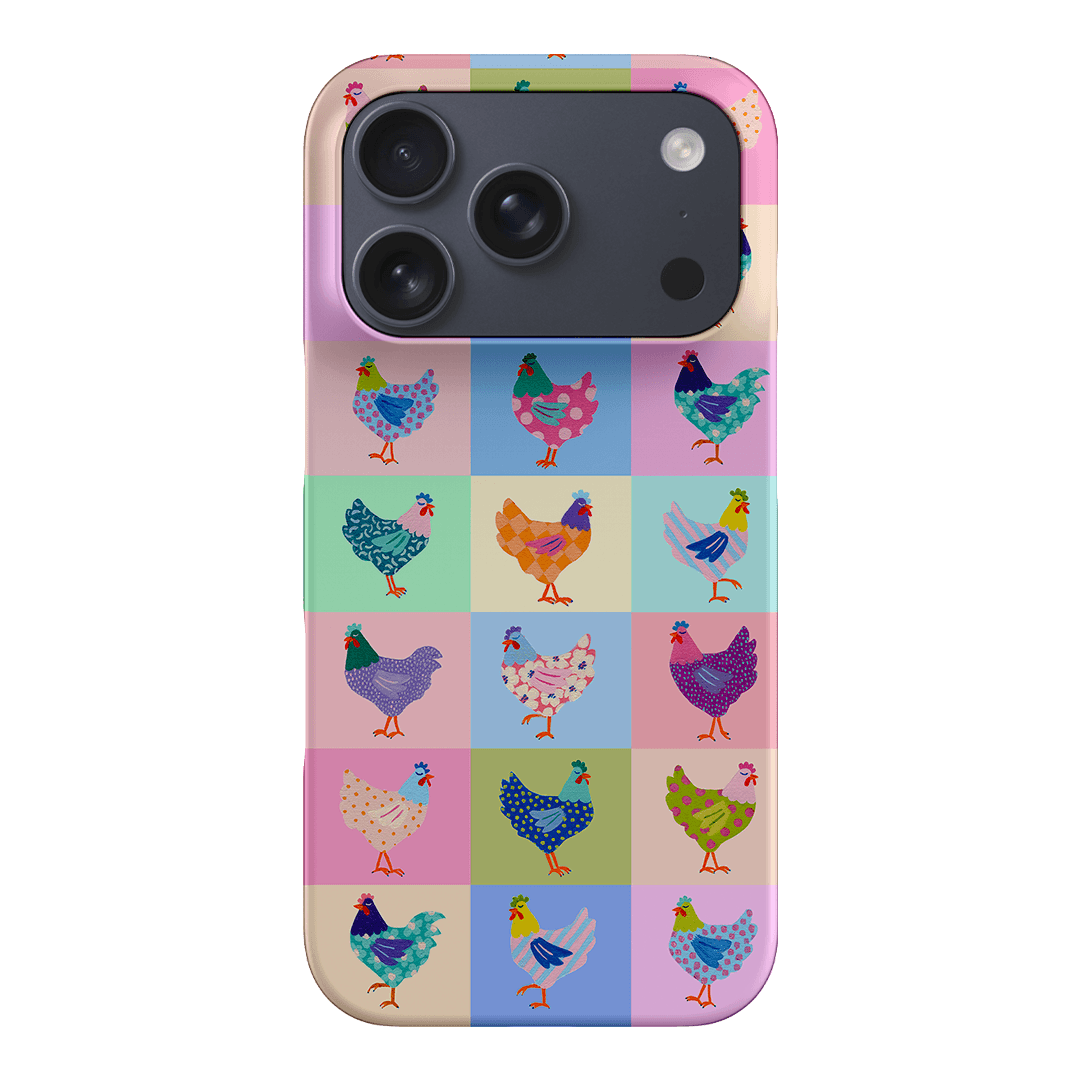 Pastel Chickens Printed Phone Cases iPhone 17 Pro / Snap by Kayla Henley - The Dairy