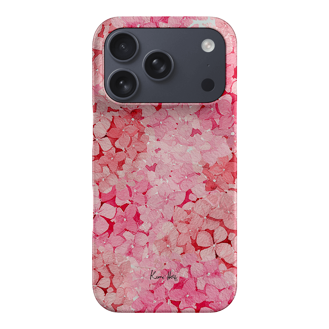 Hydrangea Pink Printed Phone Cases iPhone 17 Pro / Snap by Kerrie Hess - The Dairy