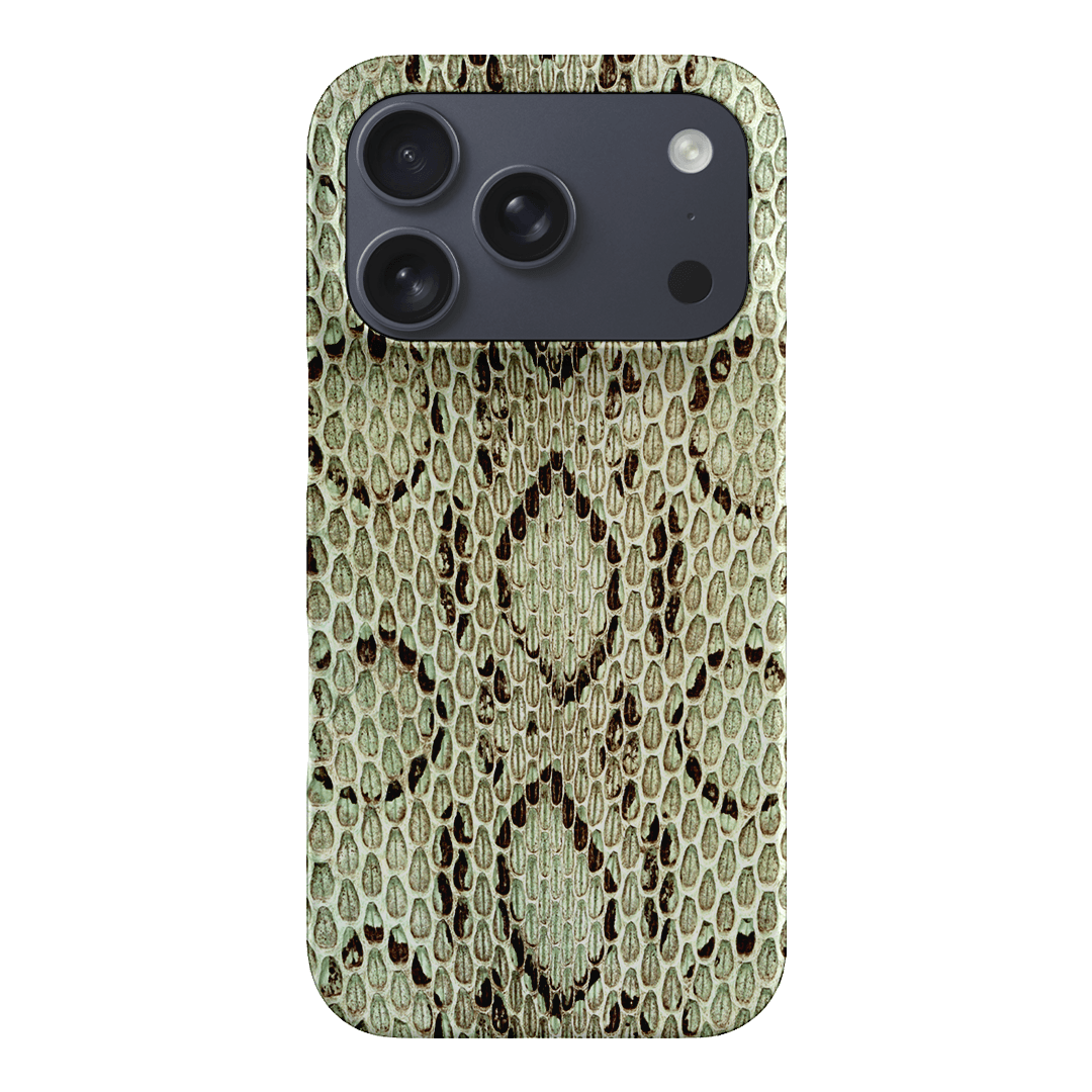 Pistachio Python Printed Phone Cases iPhone 17 Pro / Snap by The Dairy - The Dairy