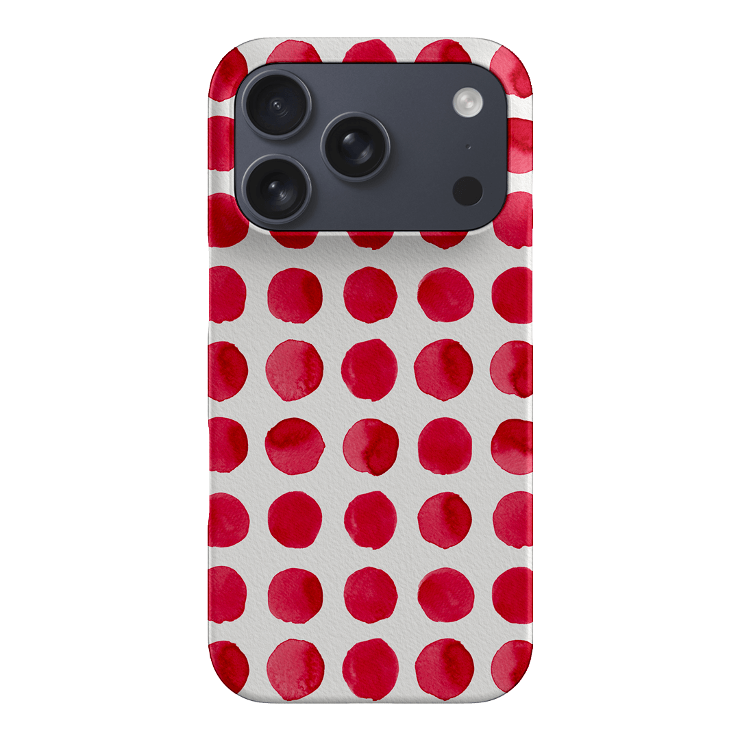 Spots in Red Printed Phone Cases by The Dairy - The Dairy