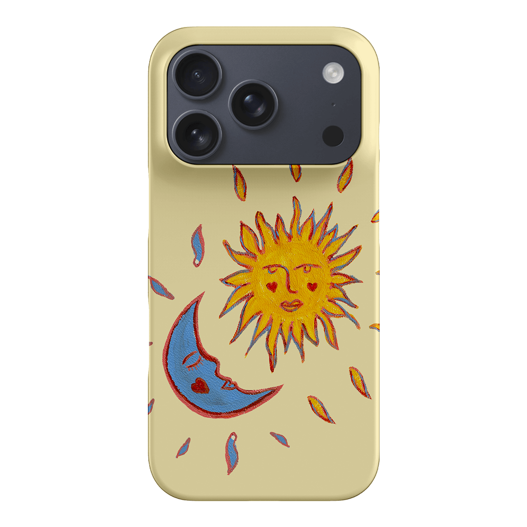 Sun & Moon Yellow Printed Phone Cases iPhone 17 Pro / Snap by BG. Studio - The Dairy