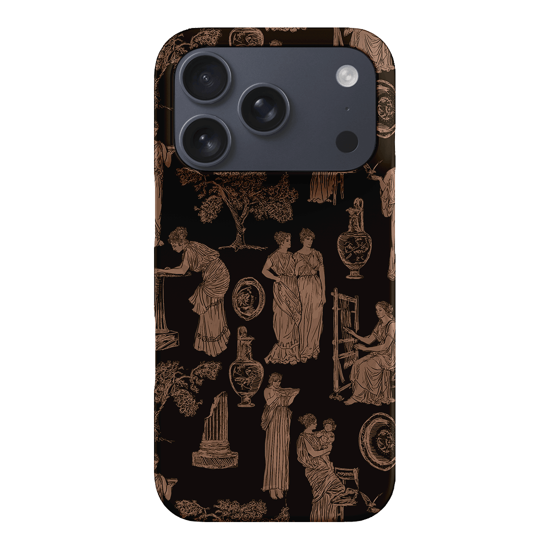 Symposium Burnt Umber Printed Phone Cases iPhone 17 Pro / Snap by Veronica Tucker - The Dairy