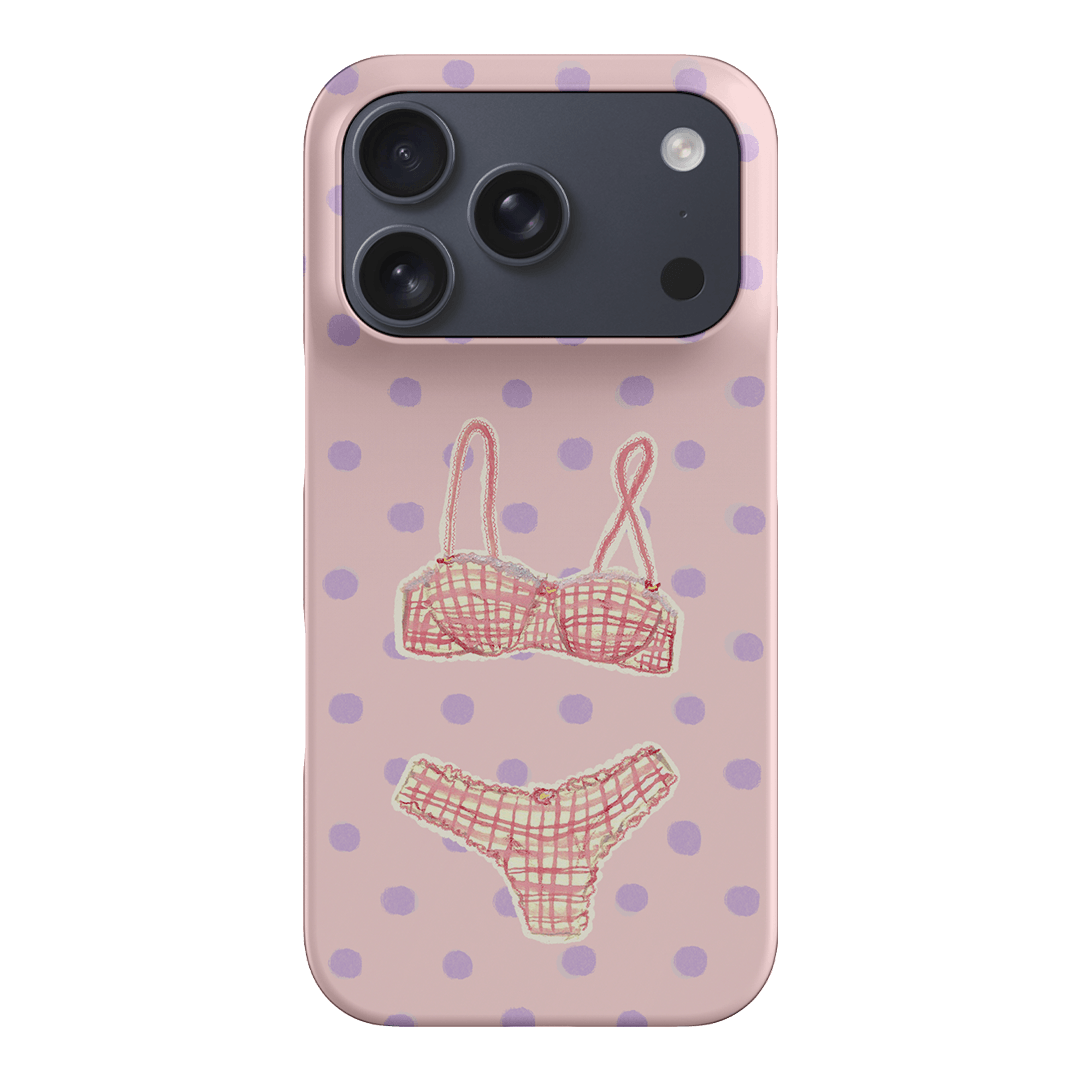Vintage Gingham Printed Phone Cases iPhone 17 Pro / Snap by Kayla Carr - The Dairy