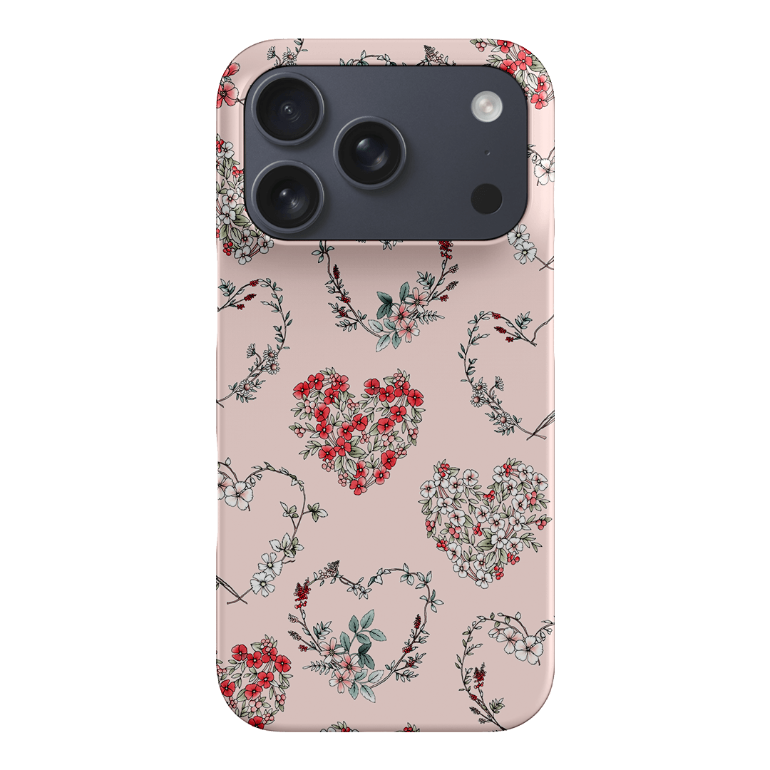 Wild Heart Wreath Printed Phone Cases iPhone 17 Pro / Snap by Typoflora - The Dairy
