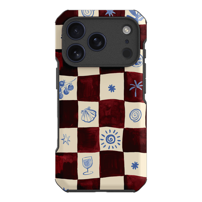Afternoon Mezze Maroon Printed Phone Cases iPhone 17 Pro / Toughie by Charlie Taylor - The Dairy