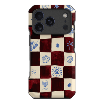 Afternoon Mezze Maroon Printed Phone Cases iPhone 17 Pro / Toughie by Charlie Taylor - The Dairy