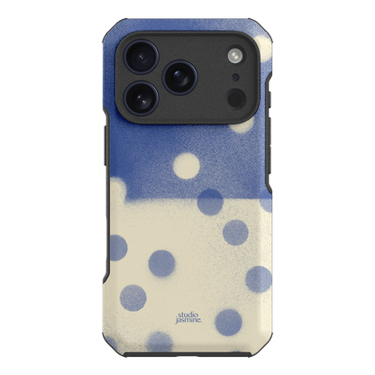 Bleu Polka Dot Printed Phone Cases iPhone 17 Pro / Toughie by Jasmine Dowling - The Dairy