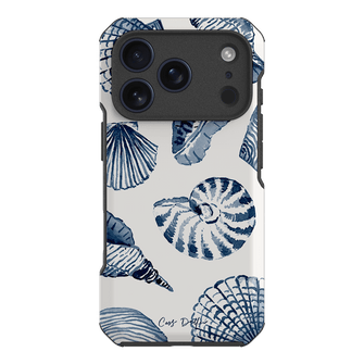 Blue Shells Printed Phone Cases iPhone 17 Pro / Toughie by Cass Deller - The Dairy