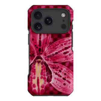 Check Orchid Printed Phone Cases iPhone 17 Pro / Toughie by Sally Hungerford - The Dairy