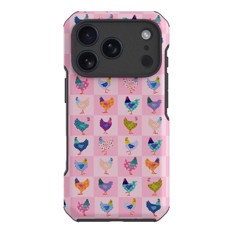 Checkered Chickens Printed Phone Cases iPhone 17 Pro / Toughie by Kayla Henley - The Dairy