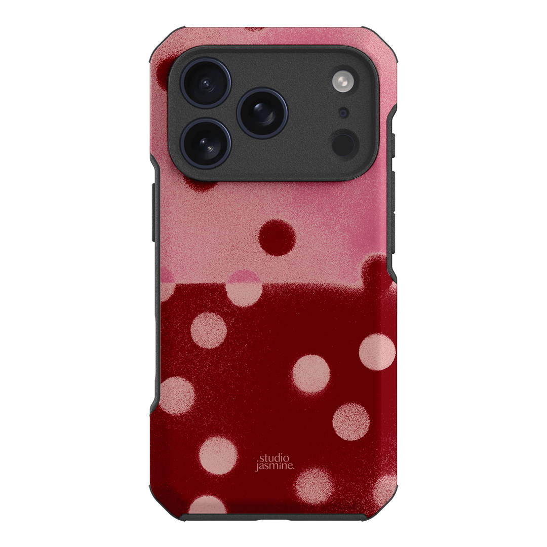 Cherry Polka Dot Printed Phone Cases iPhone 17 Pro / Toughie by Jasmine Dowling - The Dairy