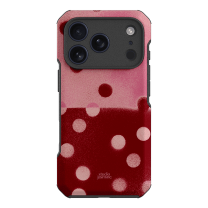 Cherry Polka Dot Printed Phone Cases iPhone 17 Pro / Toughie by Jasmine Dowling - The Dairy