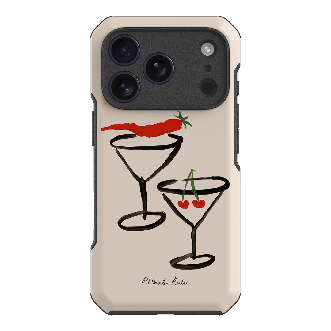 Chili Cherry Printed Phone Cases iPhone 17 Pro / Toughie by Phthalo Ruth - The Dairy
