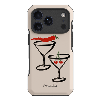 Chili Cherry Printed Phone Cases iPhone 17 Pro / Toughie by Phthalo Ruth - The Dairy