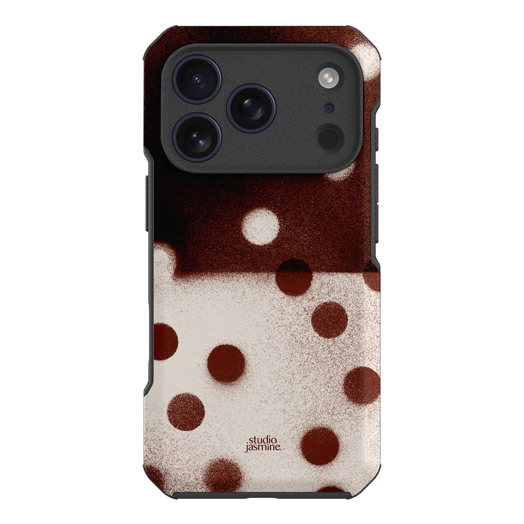 Espresso Polka Dot Printed Phone Cases iPhone 17 Pro / Toughie by Jasmine Dowling - The Dairy