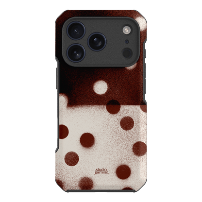 Espresso Polka Dot Printed Phone Cases iPhone 17 Pro / Toughie by Jasmine Dowling - The Dairy
