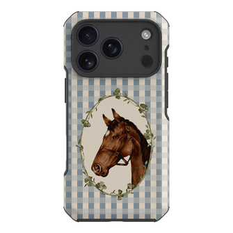 Gingham Horse Printed Phone Cases iPhone 17 Pro / Toughie by Kasiags Art - The Dairy