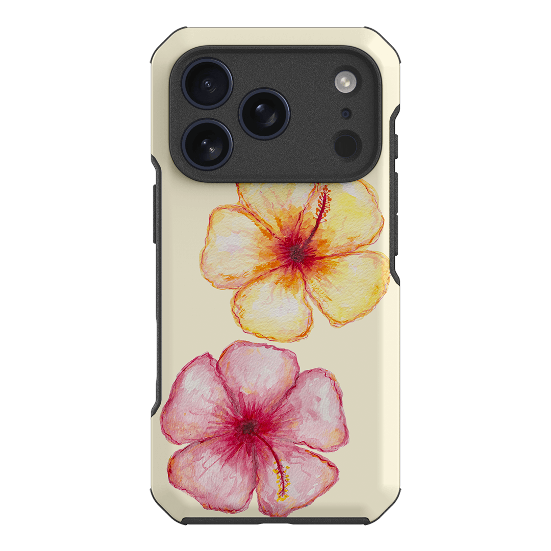 Hibiscus Flower Yellow Printed Phone Cases iPhone 17 Pro / Toughie by BG. Studio - The Dairy