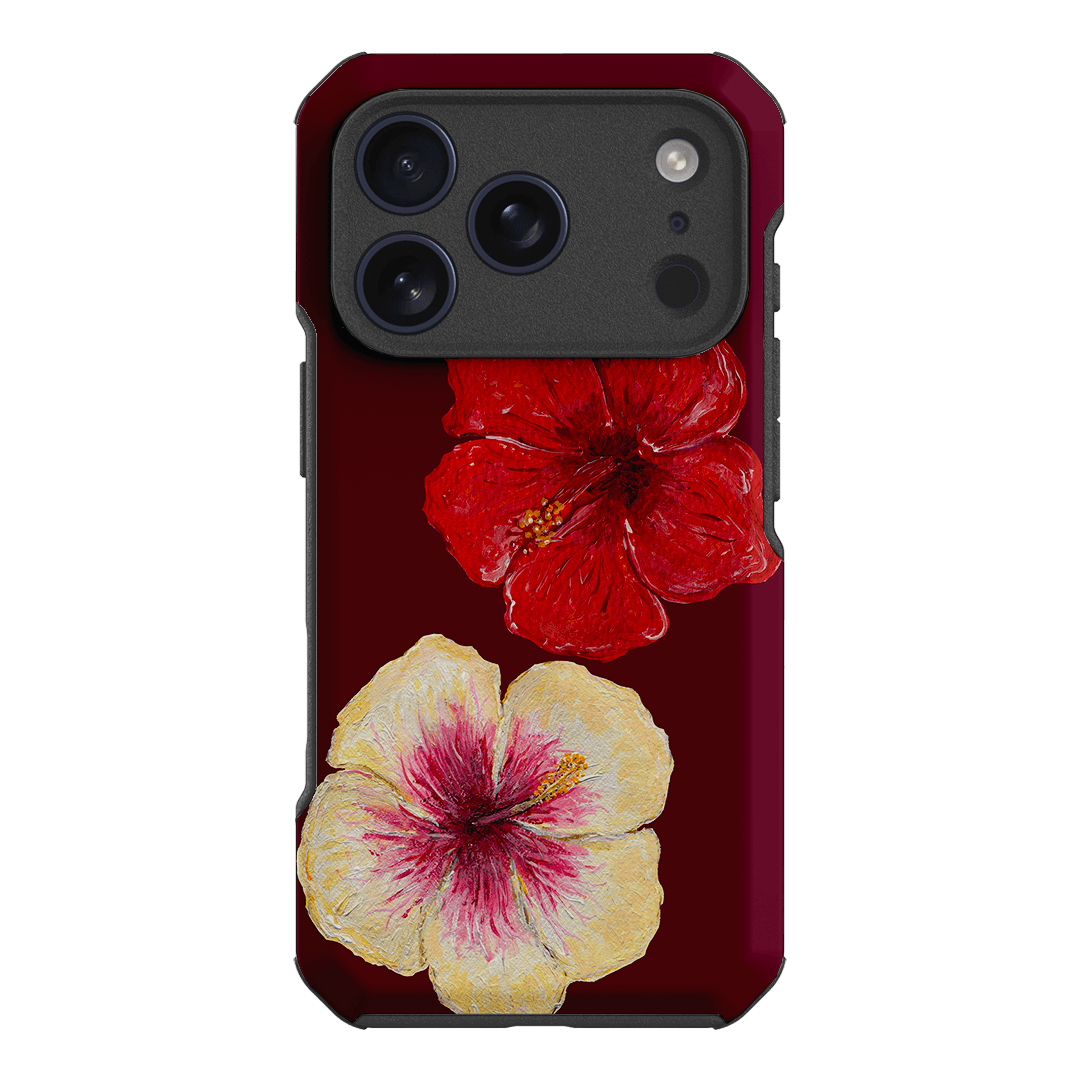 Hibiscus Flower Printed Phone Cases iPhone 17 Pro / Toughie by BG. Studio - The Dairy