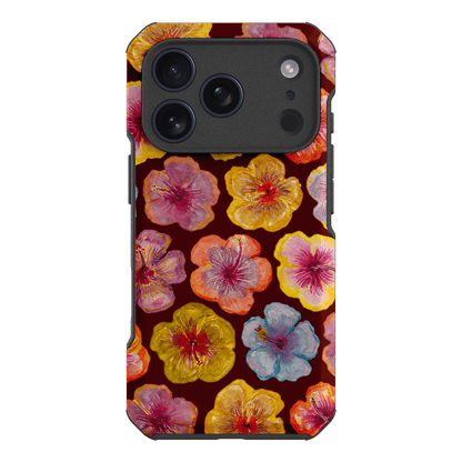 Hibiscus Holiday Rouge Printed Phone Cases iPhone 17 Pro / Toughie by BG. Studio - The Dairy