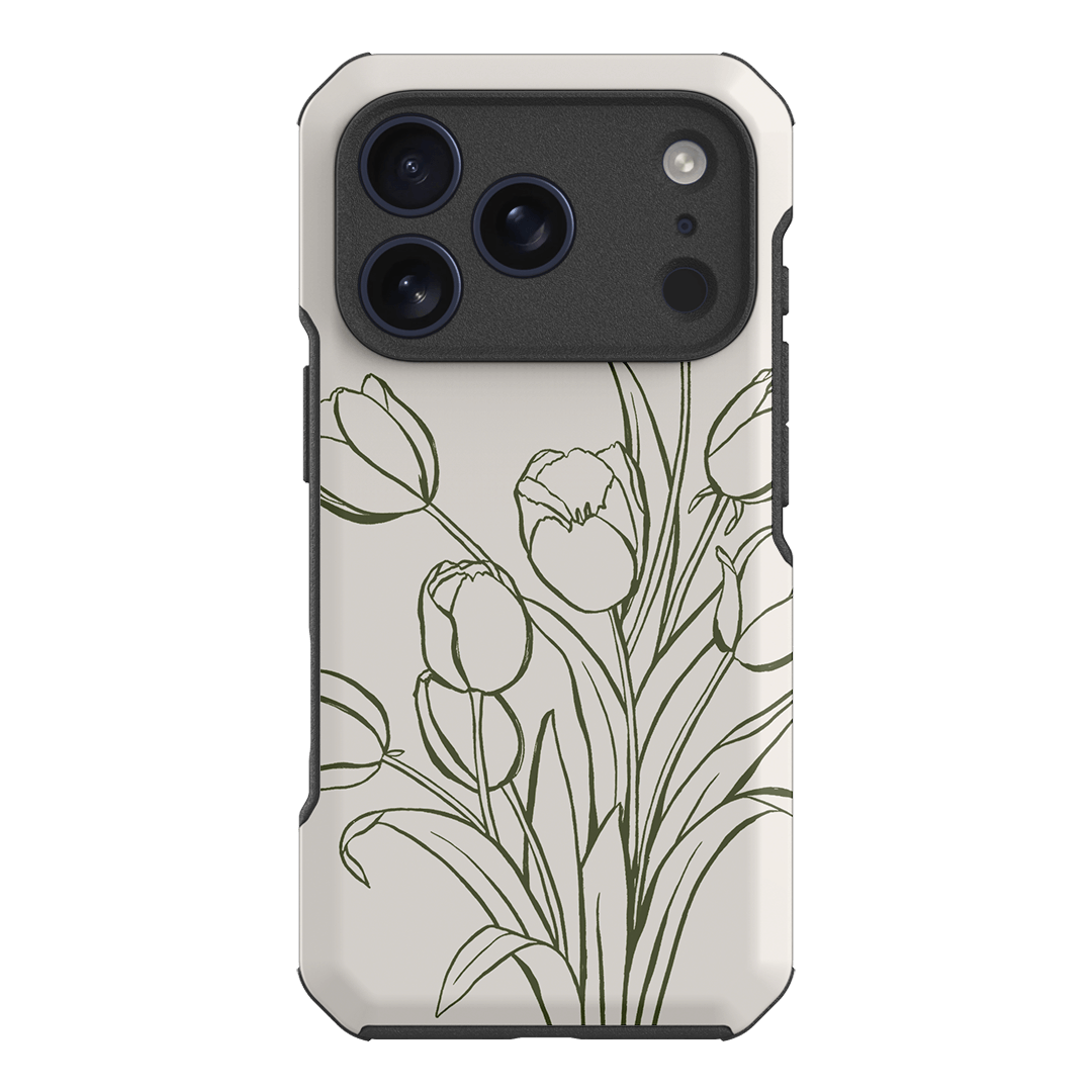 Inked Tulips Printed Phone Cases iPhone 17 Pro / Toughie by Typoflora - The Dairy