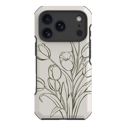 Inked Tulips Printed Phone Cases iPhone 17 Pro / Toughie by Typoflora - The Dairy