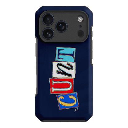 Lil Cnts Blue Printed Phone Cases iPhone 17 Pro / Toughie by Margarbs Art - The Dairy