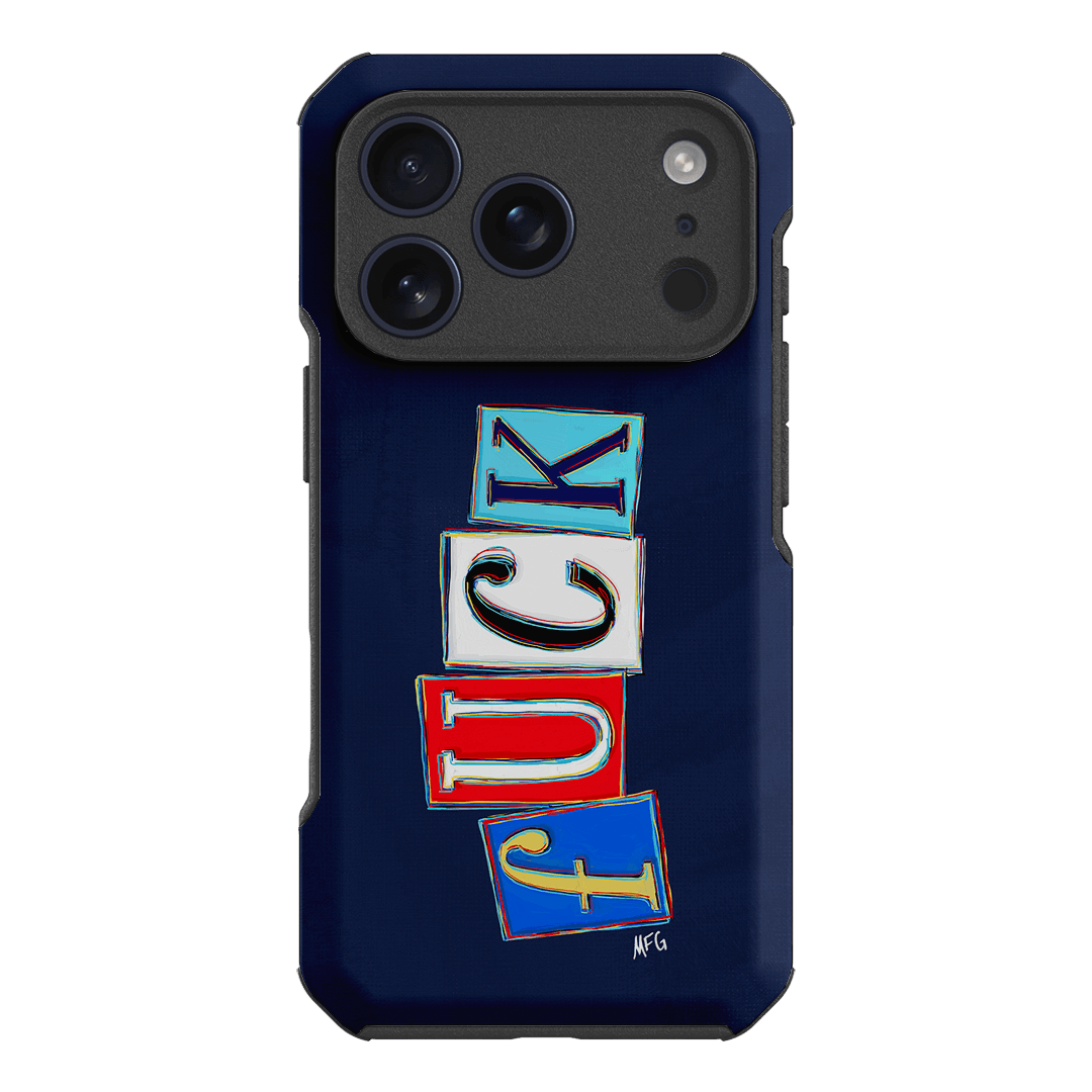 Lil Fcks Blue Printed Phone Cases iPhone 17 Pro / Toughie by Margarbs Art - The Dairy